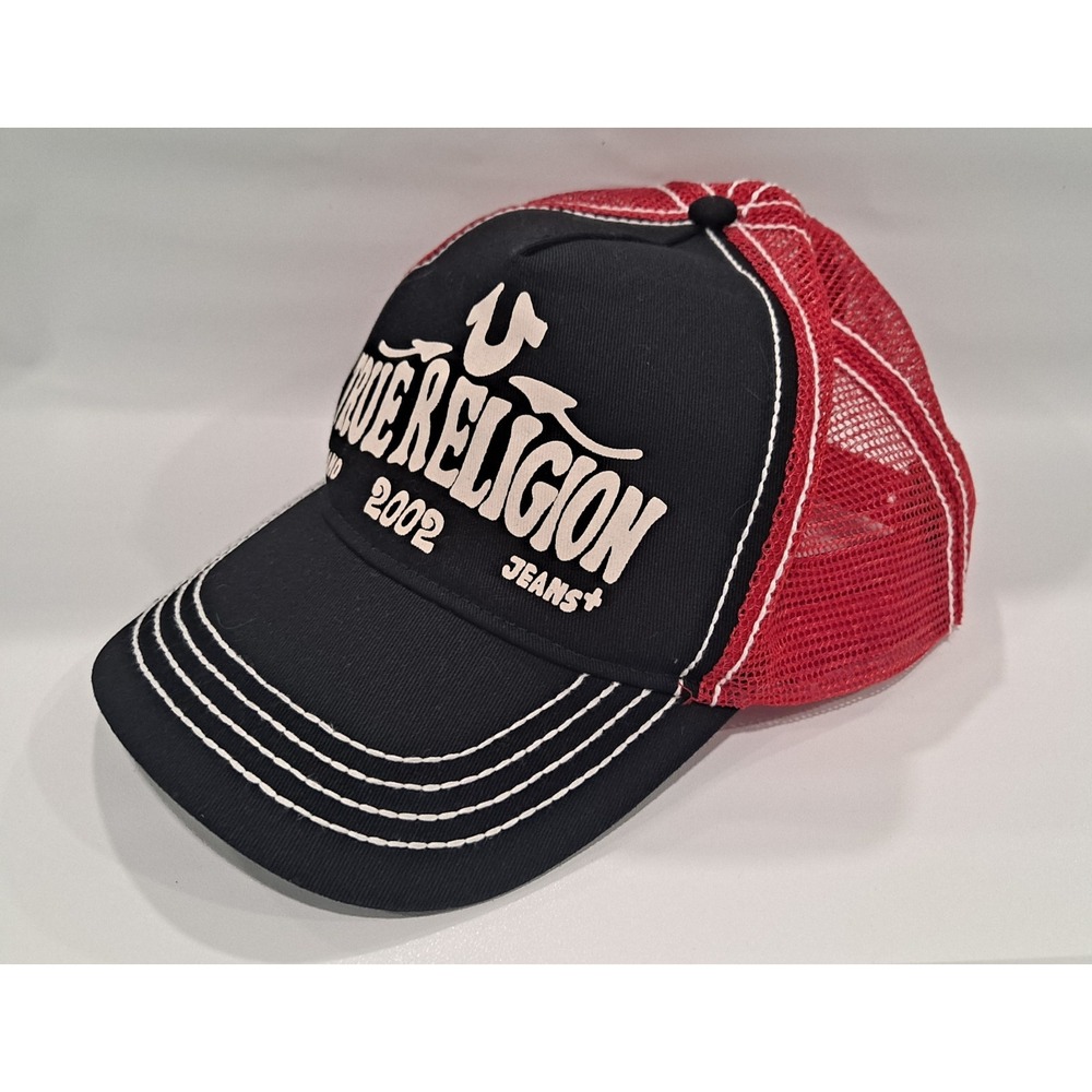 True Religion 2002 mesh Trucker Snapback Hat Cap